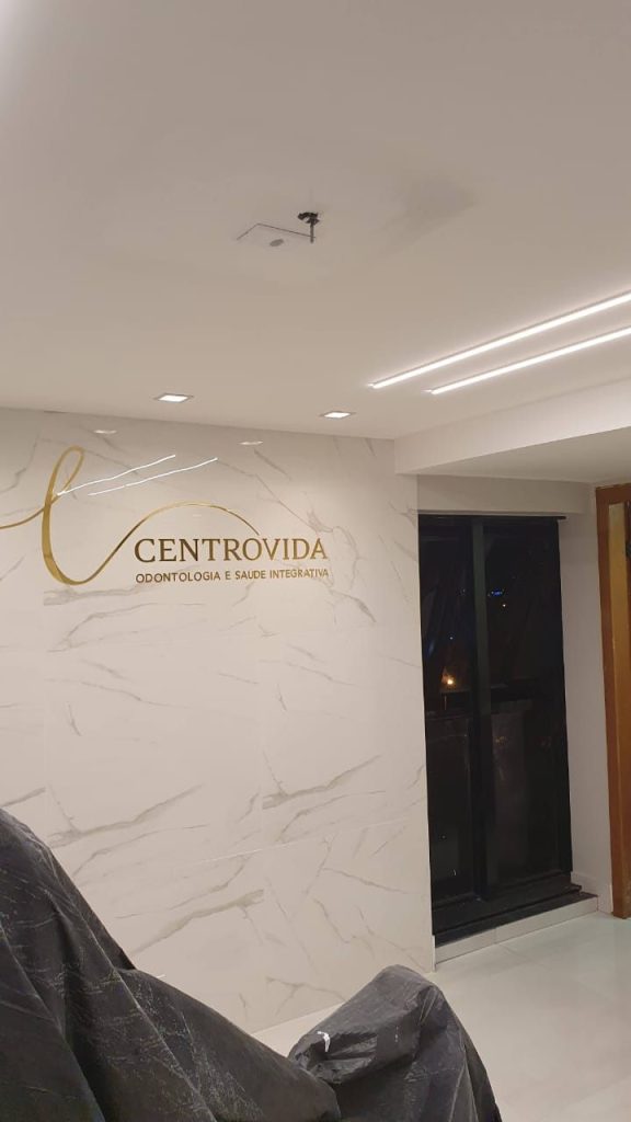 Recepção da clínica Centrovida Odontologia e Saúde Integrativa